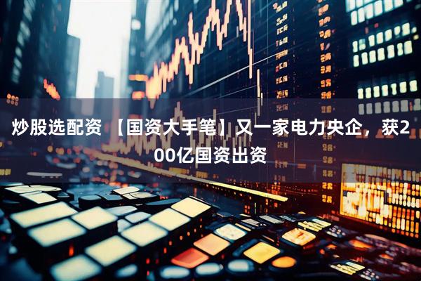 炒股选配资 【国资大手笔】又一家电力央企，获200亿国资出资