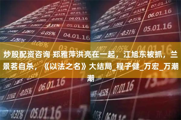 炒股配资咨询 郑雅萍洪亮在一起，江旭东被抓，兰景茗自杀，《以法之名》大结局_程子健_万宏_万潮